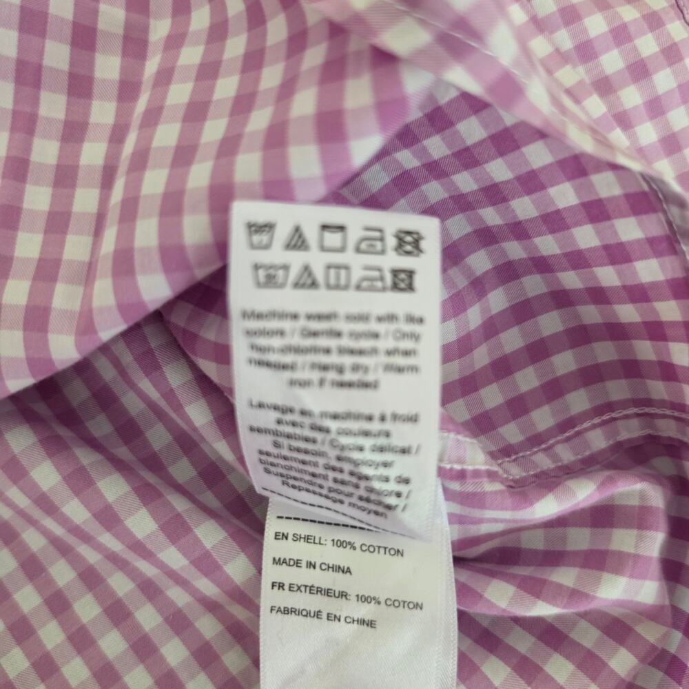 UNTUCKit Men's Large Purple Gingham Button-Down Shirt - Picture 10 of 10
